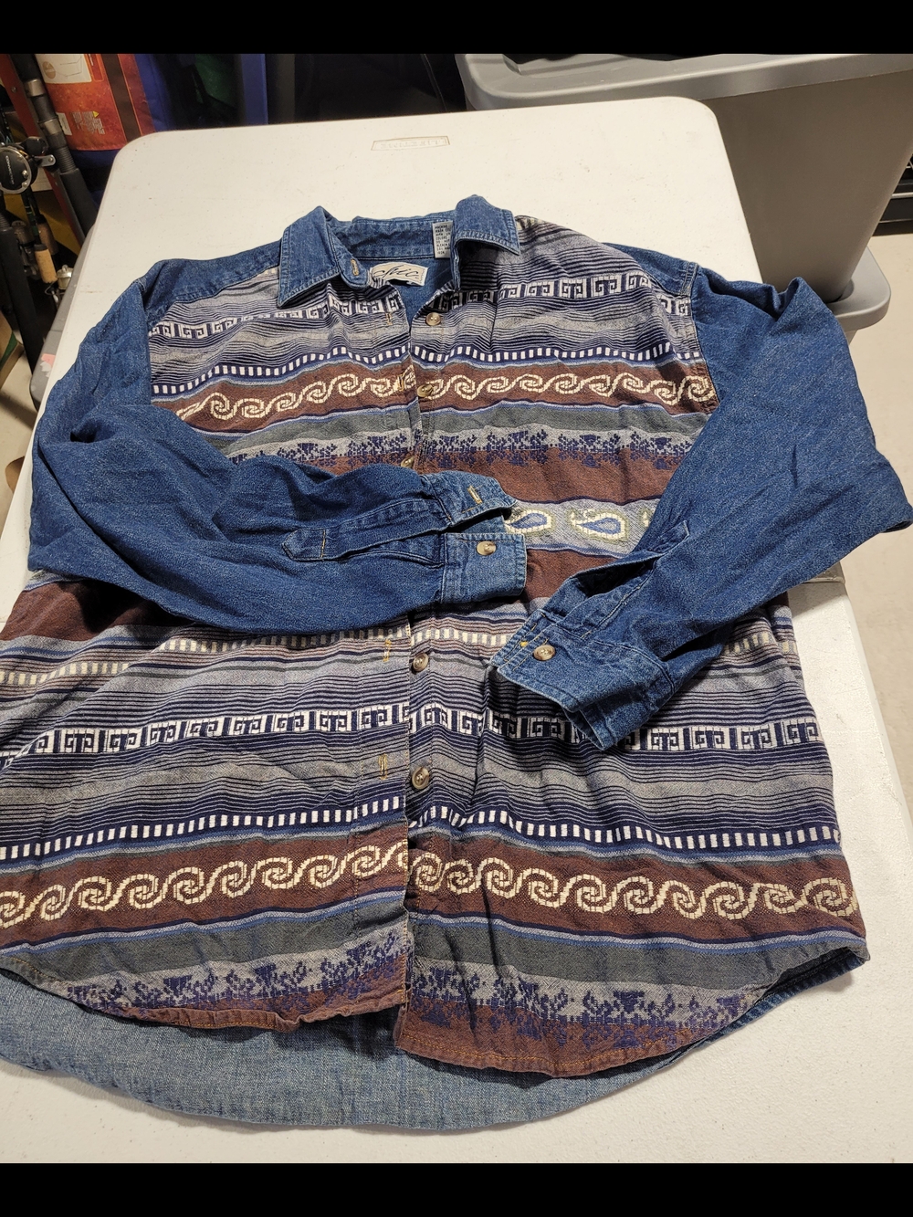 chic Blue Denim Shirt